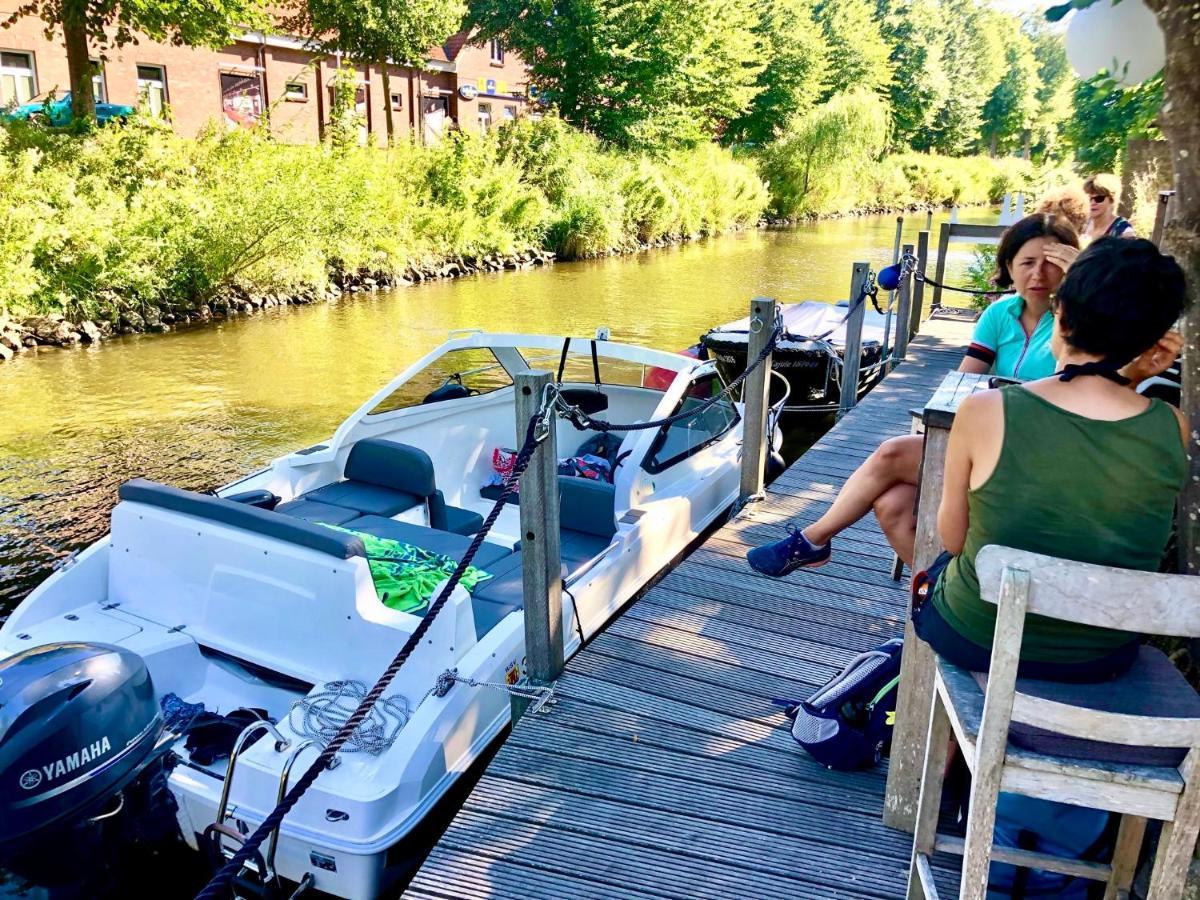 Gaestehaus Kajuete Direkt Am Wasser Friedrichstadt Dış mekan fotoğraf